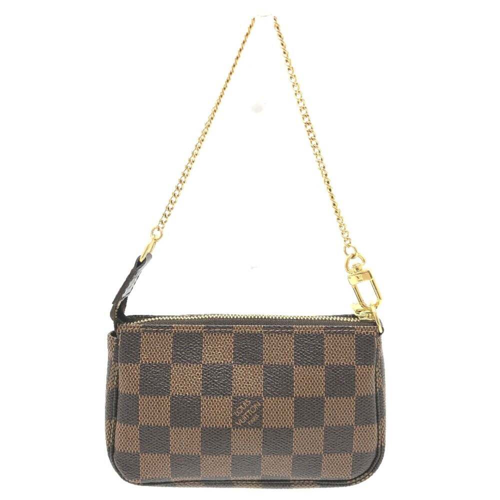 LOUIS VUITTON Brown Damier Canvas Pochette Pouch - Picture 2 of 12